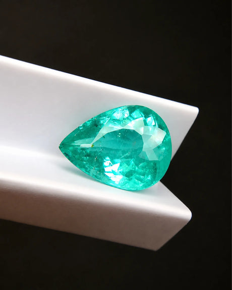 5.29ct pear-shaped Tourmaline faceted alternate angle | SARATTI