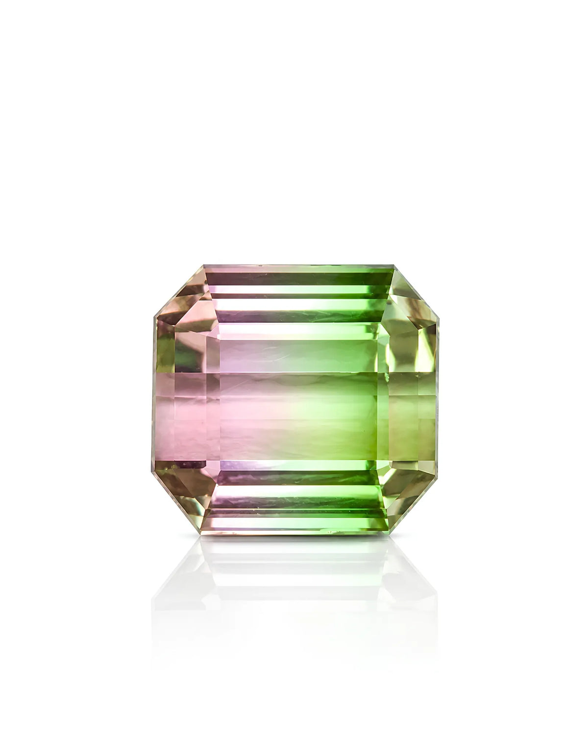 5.30 carats Natural Bi-Colour Watermelon Tourmaline | Emerald Cut