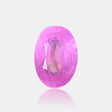 5.54 carat Natural pinkish purple sapphire oval faceted loose gemstone | SARATTI  
