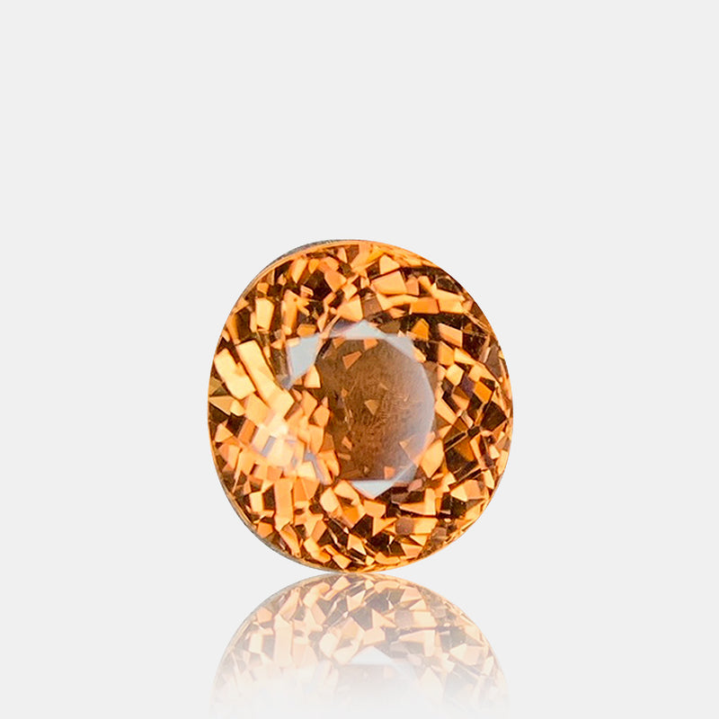 5.54ct Natural Golden Orange Tourmaline Oval Cut | SARATTI