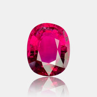 5.65 Carats Natural Rubellite Tourmaline Gemstone | Cushion Cut | Eye Clean | 12.2 × 9.9 × 6.2 mm