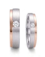 Destiny Match Wedding Band in Two Tone | His & Hers