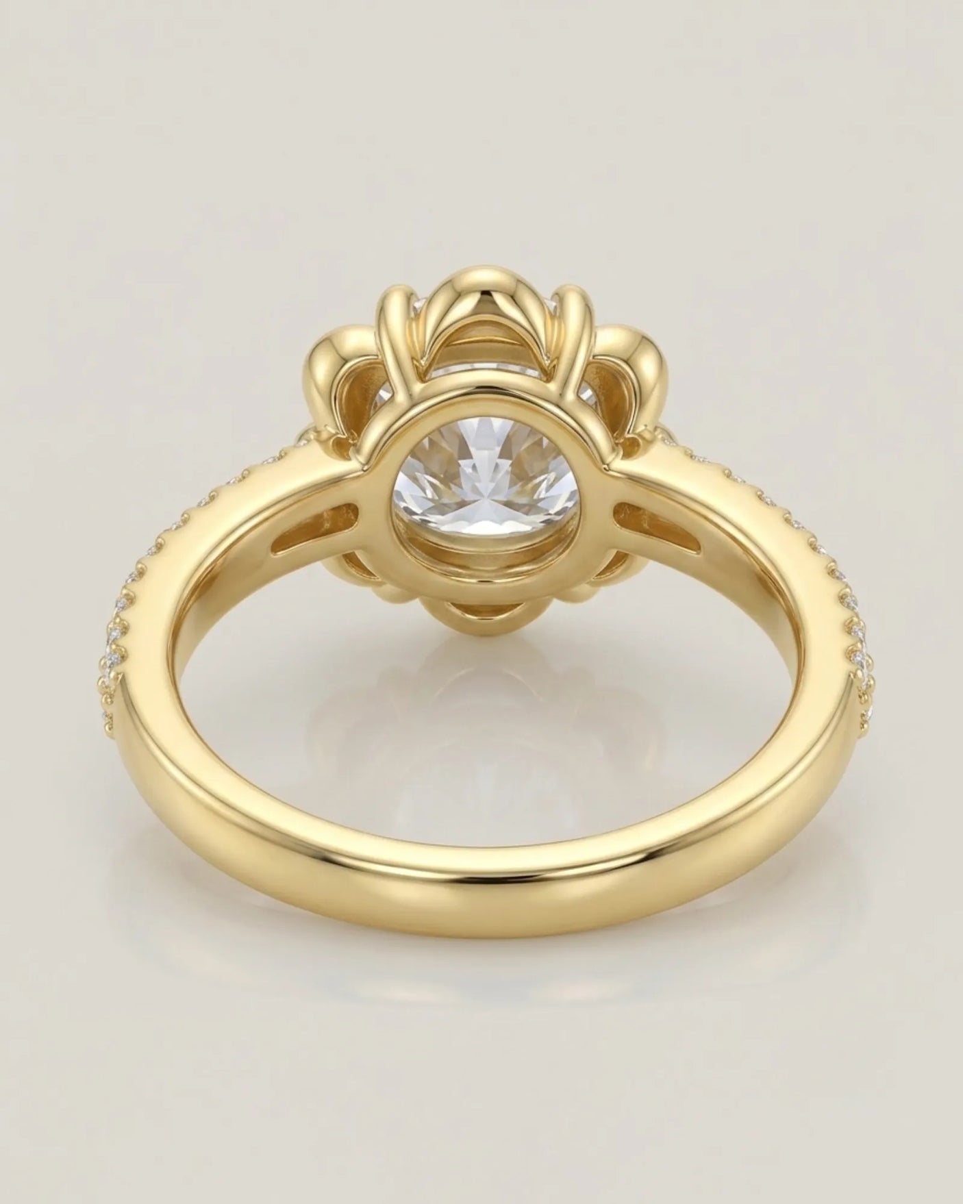 LAURE • Cushion Moissanite Yellow Ring