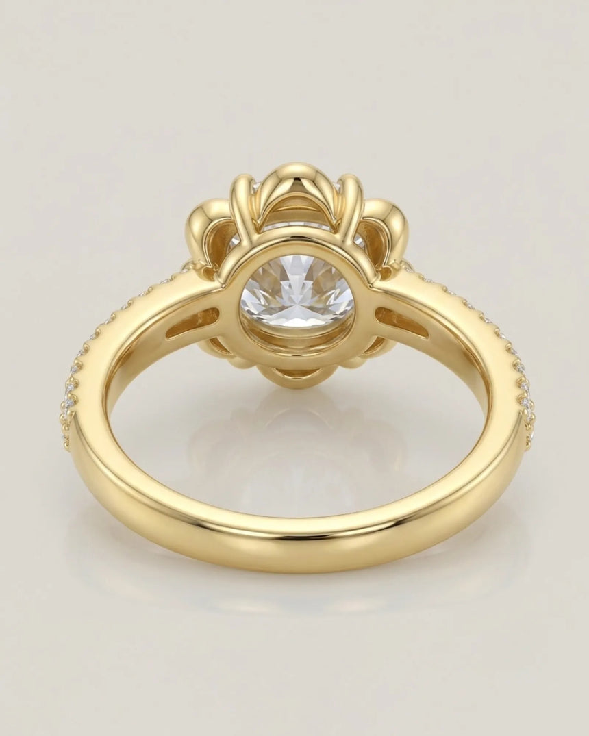 LAURE • Cushion Moissanite Yellow Ring