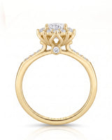 Alaya – Heavenly Harmony Natural Round Diamond Halo Engagement Ring