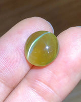 7.37 carats Natural Honey Color Cat's Eye Chrysoberyl | Oval Cabochon