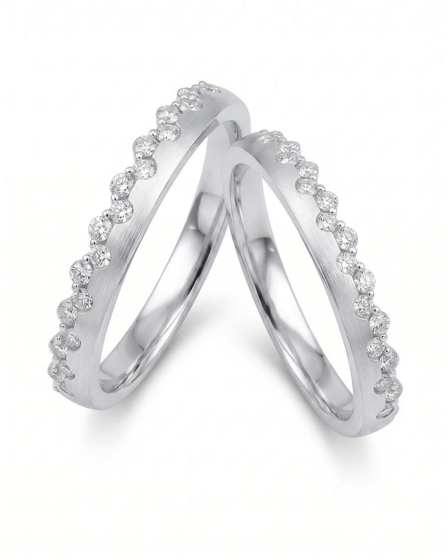 Princess Tiara Diamond Eternity Wedding Band