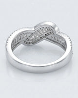 Baguette Eternity Band with Diamonds in White Gold