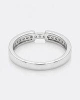 Round Diamond Wedding Band in White Gold
