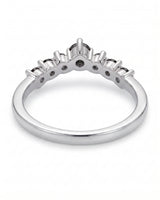 Black Diamond Curved Band in 18K Yellow Gold