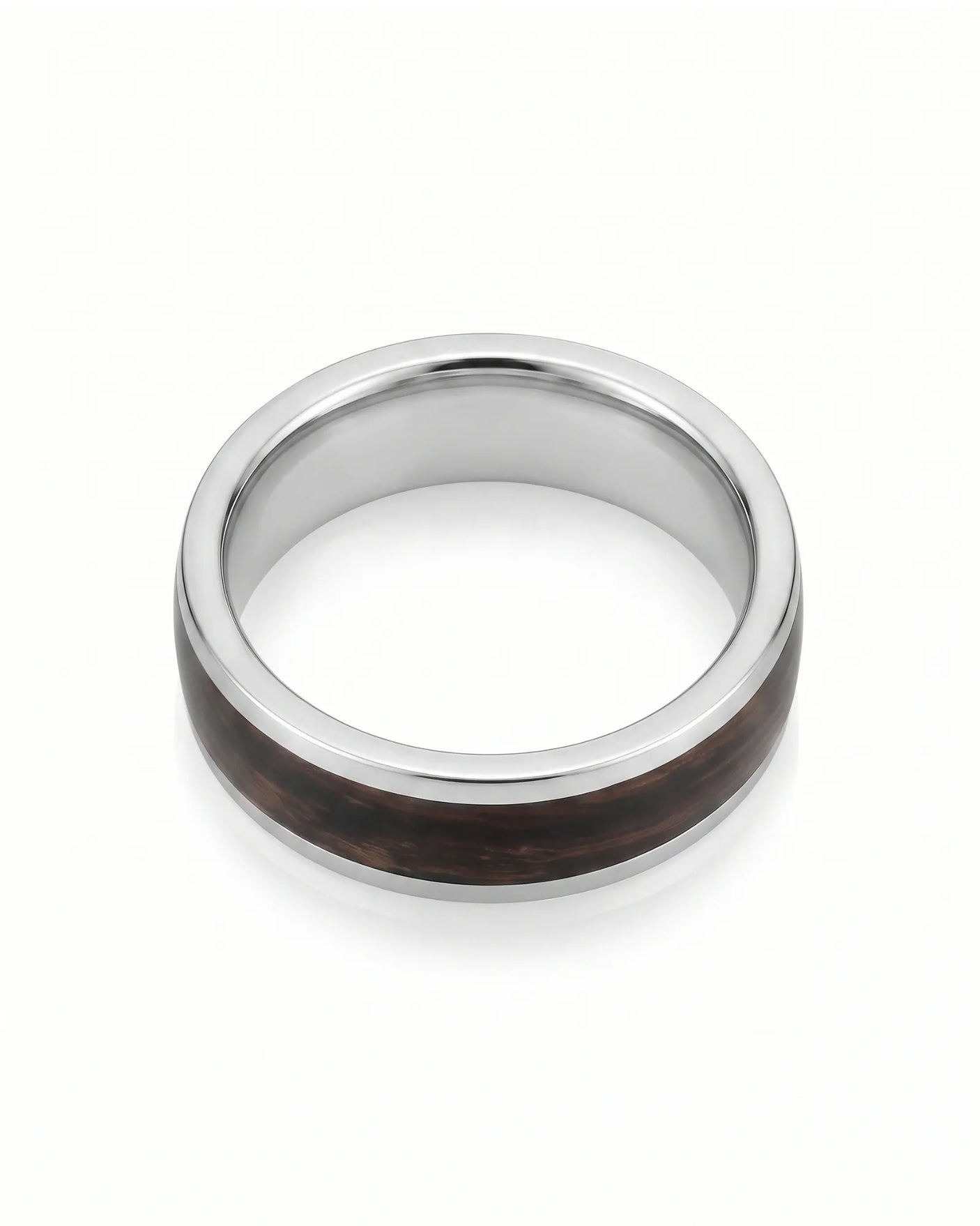 Enamel Ring with Wood Inspired Design