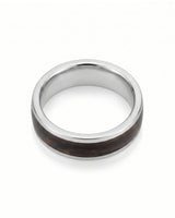 Enamel Ring with Wood Inspired Design