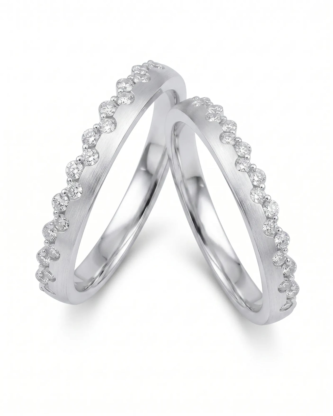 Princess Tiara Diamond Eternity Wedding Band