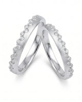 Princess Tiara Diamond Eternity Wedding Band
