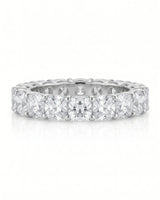 Cushion Diamond Eternity Band in White Gold