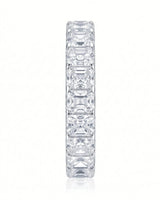 Radiant Cut Diamond Eternity Platinum Band