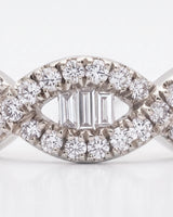 Rose Gold Eternity Band with Baguette Diamonds