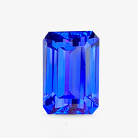 6.05 carats Emerald cut Blue Natural Tanzanite Gemstone