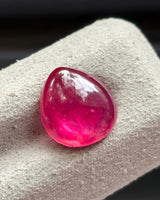6.0ct glass-filled Natural Ruby polished cabochon surface | SARATTI