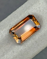 6.55ct golden-orange Imperial Topaz side profile | SARATTI