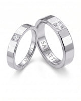 Aura Diamond Wedding Set | His & Hers