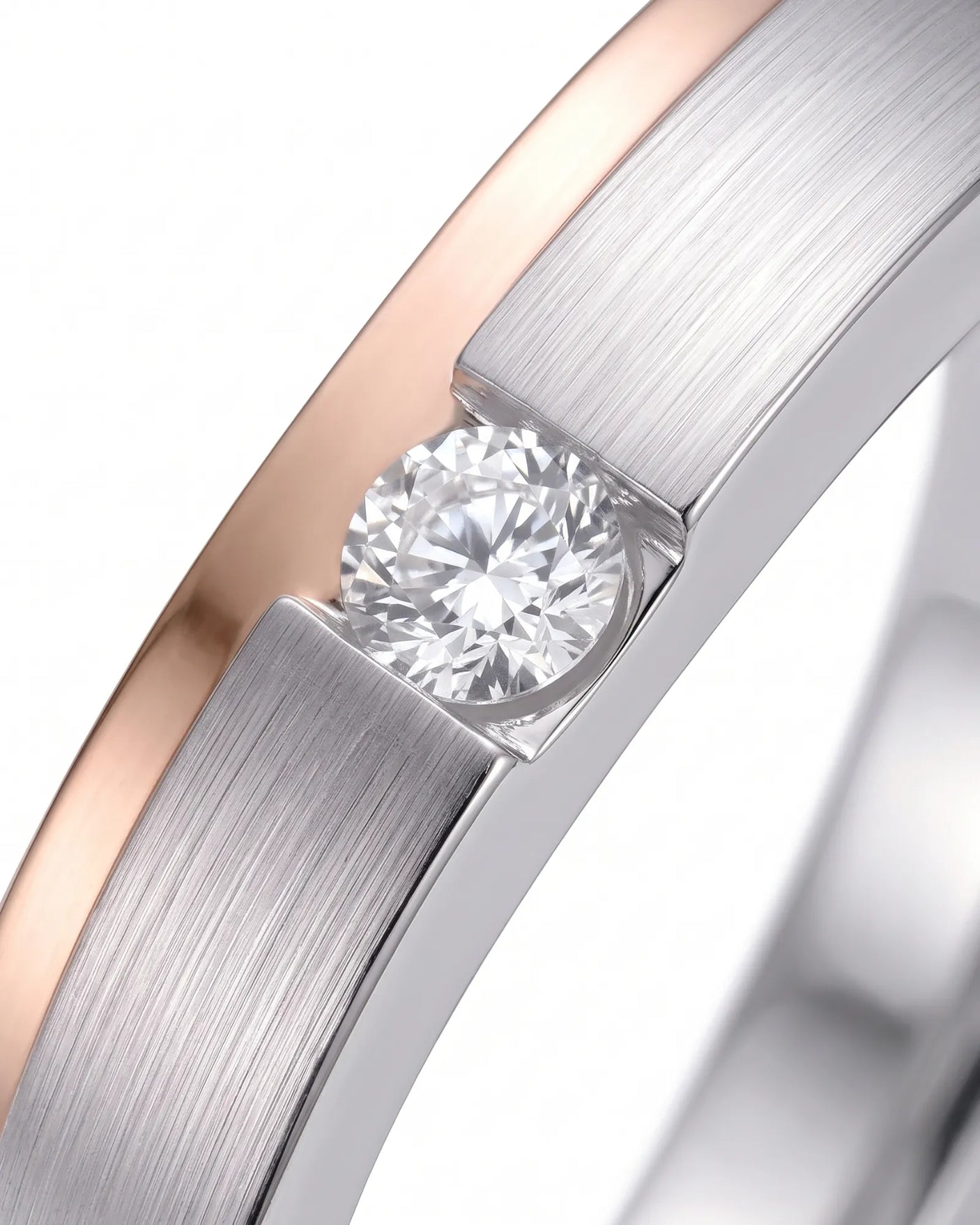 Destiny Match Wedding Band in Two Tone | His & Hers