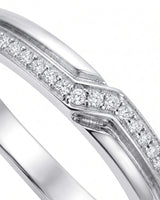 Channel Set Diamond Band Wedding Set