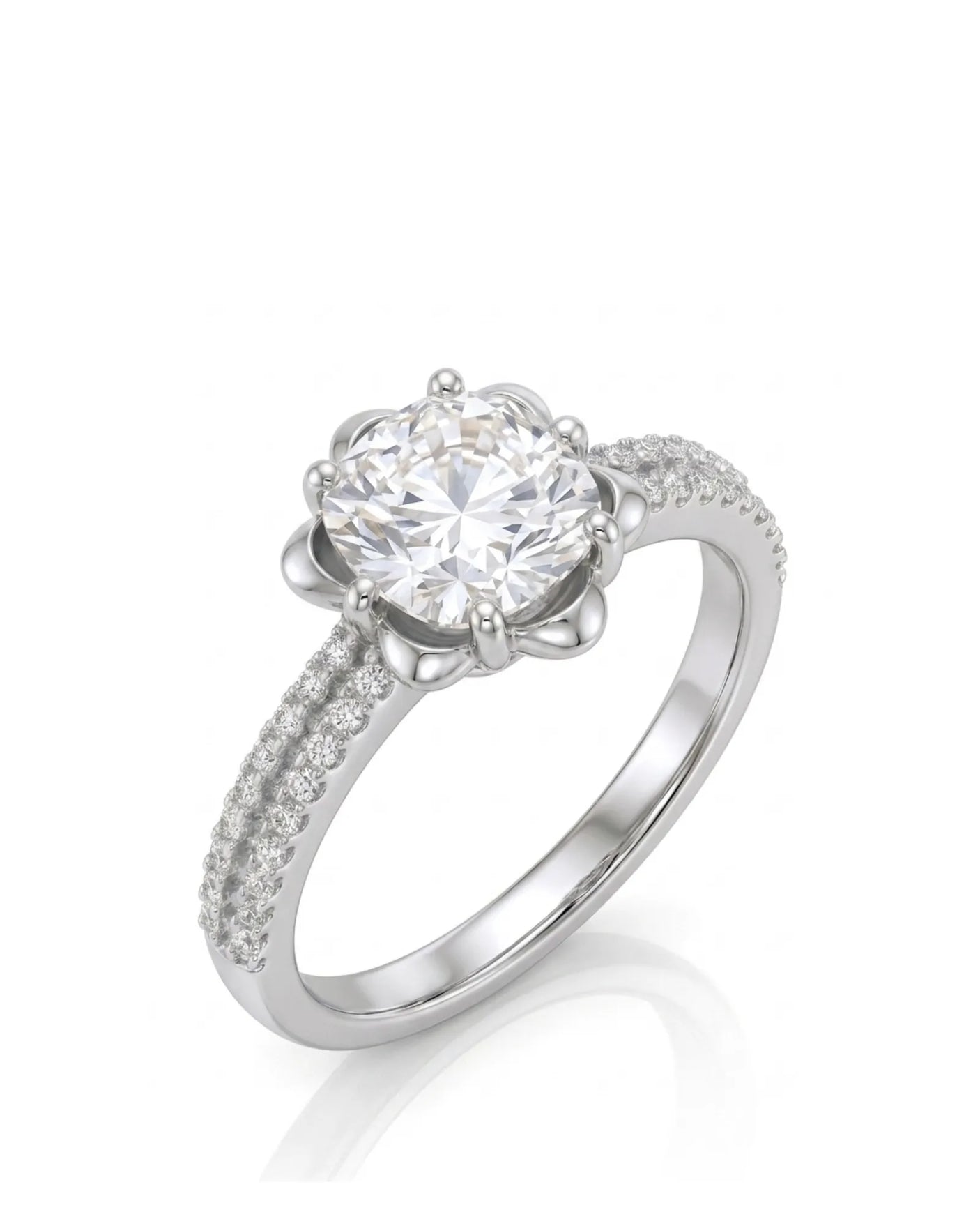 LAURE • Cushion Moissanite Yellow Ring