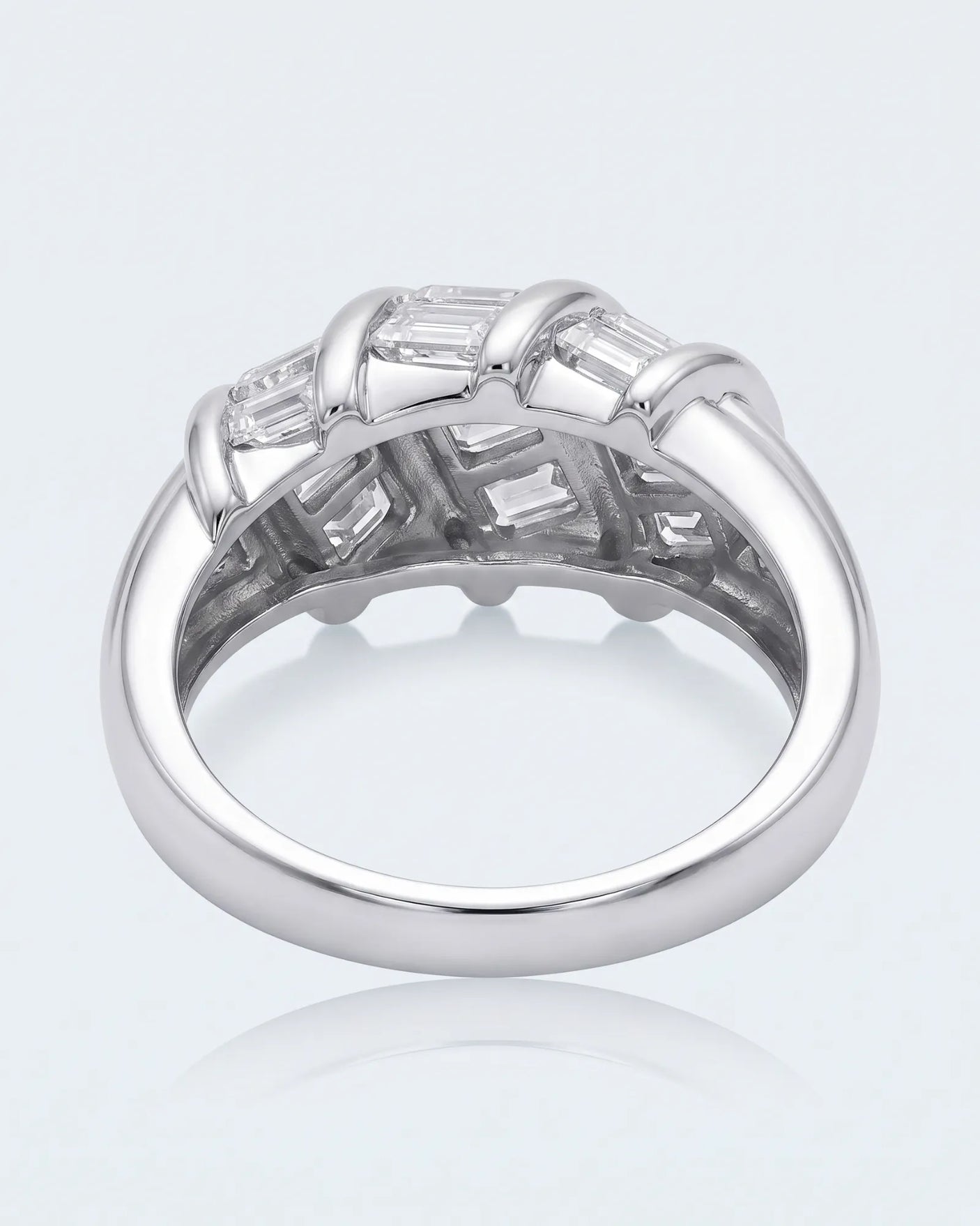 Baguette Eternity Band in Yellow Gold