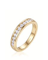 Channel Set Wedding Band in White Gold