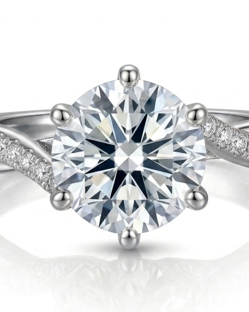 Amira - White Radiance Natural Diamond Ring