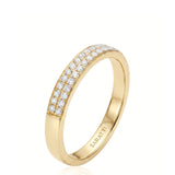 Diamond Infinity Band in Yellow Gold