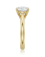 Fiore – Sparkly Bloom Natural Round Diamond Tulip Solitaire Ring