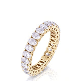 Oval Wedding Band in 18K Yellow Gold