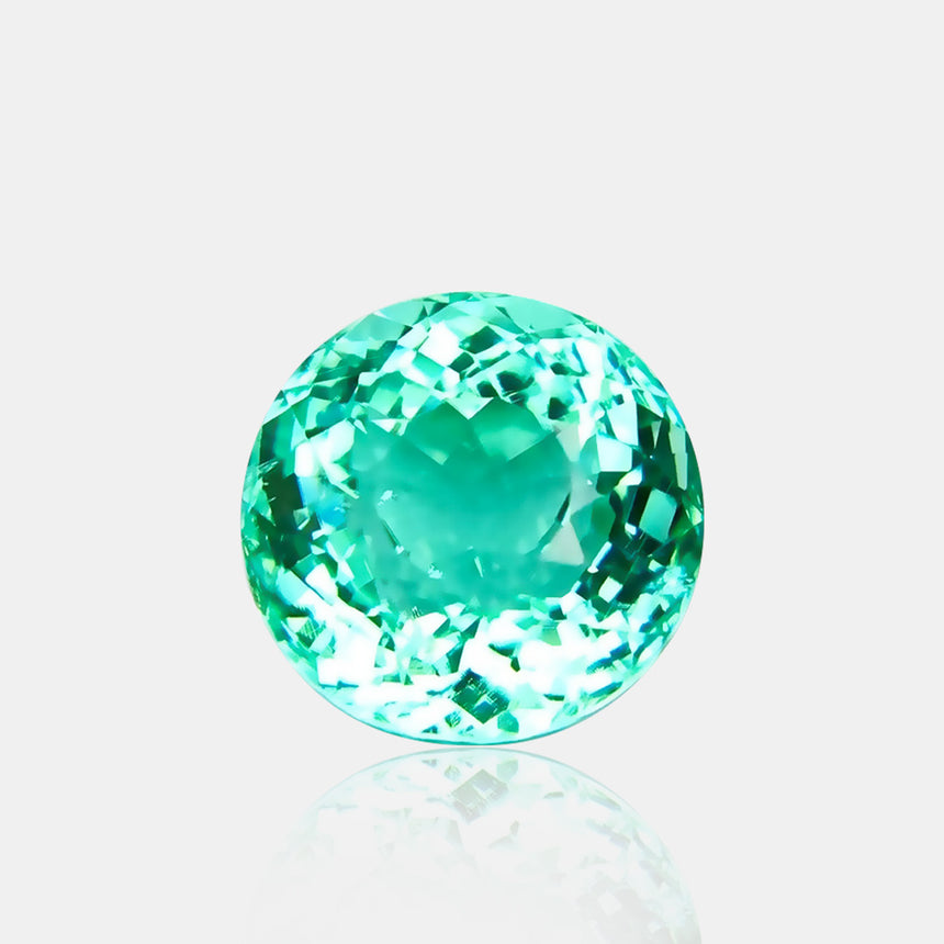 7.05ct natural Paraiba tourmaline near round | SARATTI