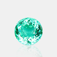 7.05 carats Neon Bluish Green Natural Paraiba Tourmaline | Near Round – 11.25 × 11.22 × 8.38mm