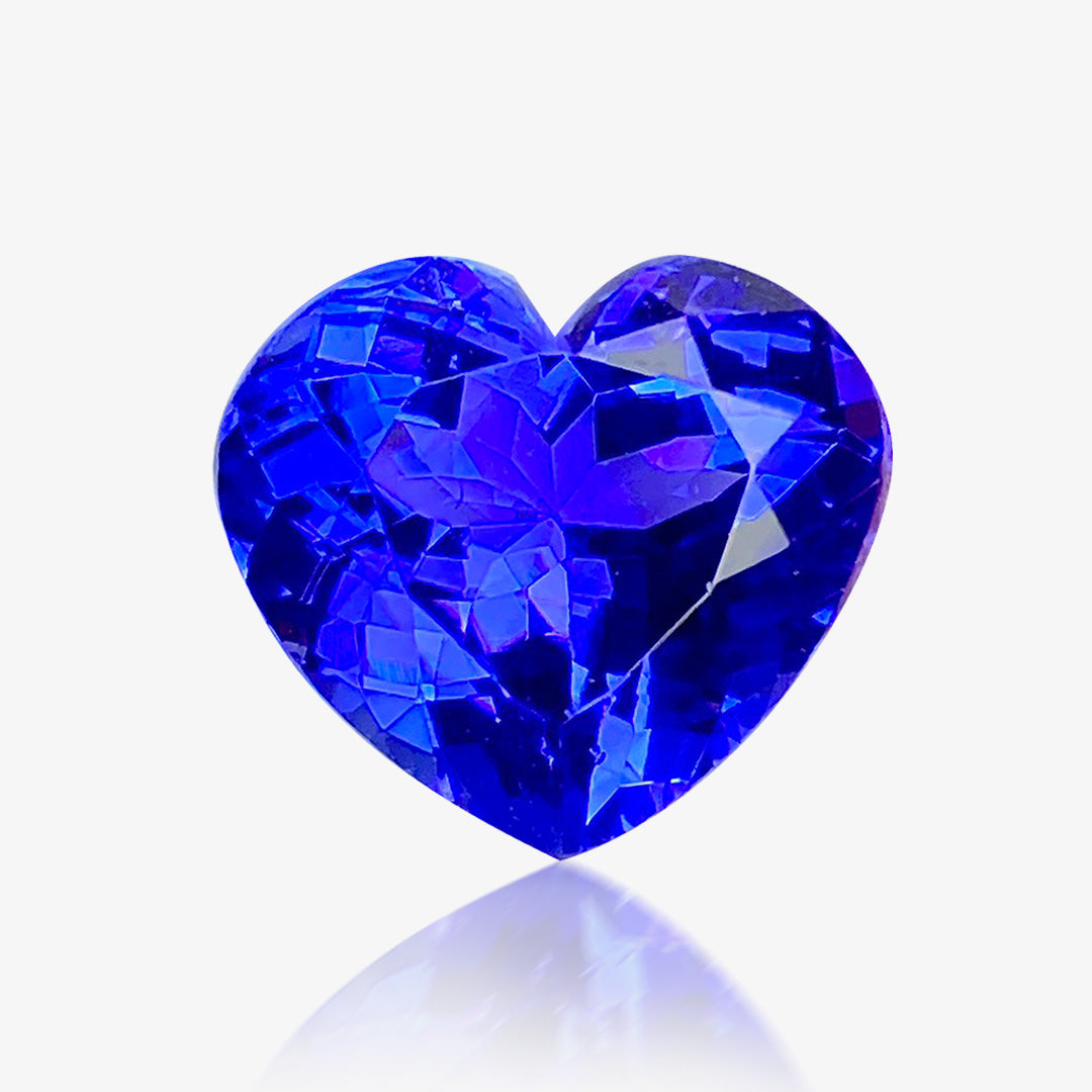 7.31 carats Natural Tanzanite | Heart – 12.8 × 10.6 × 7.6mm