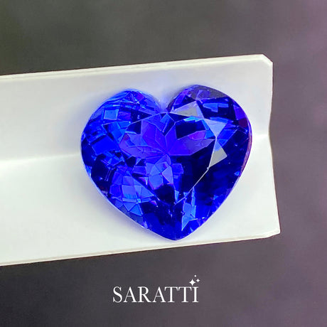 7.13ct Heart Shape Natural Tanzanite Gemstone