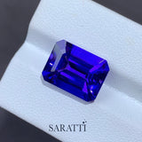 7.70ct Tanzanite Emerald Cut Shape Gemstone