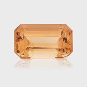 7.7ct emerald cut Imperial Topaz champagne gemstone | SARATTI