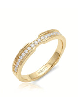 Round Diamond Wedding Band in White Gold