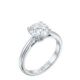 Fiore – Sparkly Bloom Natural Round Diamond Tulip Solitaire Ring