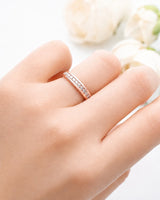 Channel Set Wedding Band in Yellow Gold