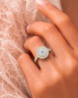 Keira – Gleaming Promise Natural Round Diamond Double Halo Ring
