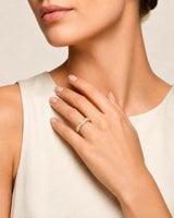 Princess Cut Diamond Wedding Band in Yellow Gold