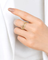 Tiara Wedding Band with Diamonds in White Gold