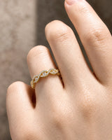 Rose Gold Eternity Band with Baguette Diamonds