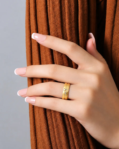 Yellow Gold Diamond Wedding Band Matte Finish
