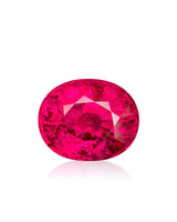 8.45ct Natural Rubellite Tourmaline oval with pinkish red colour and modified brilliant faceting | SARATTI