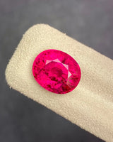 Rubellite Tourmaline oval measuring 13.1 × 10.9 × 9.1 mm loose gemstone | SARATTI
